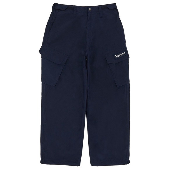 Supreme GORE-TEX Cargo Pants Navy Blue Men's Size 36 Nylon Waterproof NEW - Picture 3 of 10